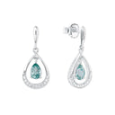 AMOR Ohrring (Ohrhänger) Damen, 925 Silber rhodiniert, Zirkonia weiß, Hauptbild