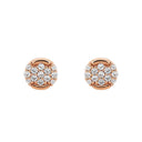 AMOR Ohrring (Ohrstecker) Damen, 925 Silber rosé vergoldet, Zirkonia weiß, Ansicht 3