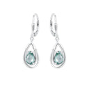 AMOR Ohrring (Ohrhänger) Damen, 925 Silber rhodiniert, Nano grün, Ansicht 4