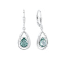 AMOR Ohrring (Ohrhänger) Damen, 925 Silber rhodiniert, Nano grün, Hauptbild