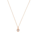 AMOR Halskette Damen, 925 Silber rosé vergoldet, Zirkonia weiß, Hauptbild