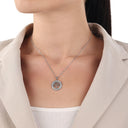 AMOR Halskette Damen, 925 Silber rhodiniert, Motiv Lebensbaum, Ansicht 2