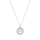 AMOR Halskette Damen, 925 Silber rhodiniert, Motiv Lebensbaum, Hauptbild