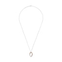 AMOR Halskette Damen, 925 Silber silber / rosévergoldet (bicolor), Zirkonia weiß, Ansicht 3