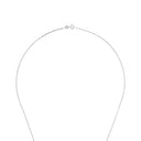 AMOR Halskette Damen, 925 Silber silber / rosévergoldet (bicolor), Zirkonia weiß, Verschluss