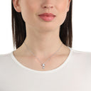 AMOR Halskette Damen, 925 Silber rhodiniert, Zirkonia weiß, Ansicht 2
