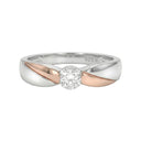 AMOR Ring Women, 925 Silber silber / rosévergoldet (bicolor), Ansicht 3
