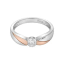 AMOR Ring Women, 925 Silber silber / rosévergoldet (bicolor), Ansicht 4