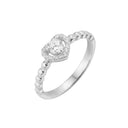 AMOR women's ring, rhodium-plated 925 sterling silver, main image