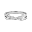 AMOR women's ring, rhodium-plated 925 sterling silver, view 3