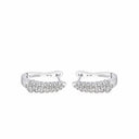 AMOR Ohrring (Creolen) Damen, 925 Silber rhodiniert, Zirkonia weiß, Ansicht 3