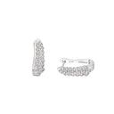 AMOR Ohrring (Creolen) Damen, 925 Silber rhodiniert, Zirkonia weiß, Hauptbild