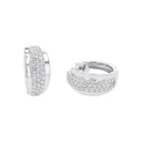 AMOR Ohrring (Creolen) Damen, 925 Silber rhodiniert, Zirkonia weiß, Hauptbild