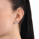 AMOR Ohrring (Ohrstecker) Damen, 925 Silber rhodiniert, Zirkonia weiß, Ansicht 2