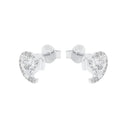 AMOR Ohrring (Ohrstecker) Damen, 925 Silber rhodiniert, Zirkonia weiß, Ansicht 4