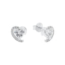 AMOR Ohrring (Ohrstecker) Damen, 925 Silber rhodiniert, Zirkonia weiß, Hauptbild