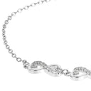 AMOR Armband Damen, 925 Silber rhodiniert, Motiv Infinity, Zirkonia weiß, Ansicht 3