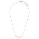 AMOR Halskette Damen, 925 Silber rosé vergoldet, Motiv Blume, Zirkonia weiß, Ansicht 3