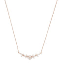 AMOR Halskette Damen, 925 Silber rosé vergoldet, Motiv Blume, Zirkonia weiß, Hauptbild
