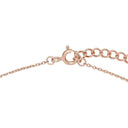 AMOR Halskette Damen, 925 Silber rosé vergoldet, Motiv Blume, Zirkonia weiß, Verschluss