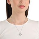 AMOR Collier Damen, 925 Silber rhodiniert, Zirkonia weiß, Ansicht 2