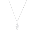 AMOR Halskette Damen, 925 Silber rhodiniert, Zirkonia weiß, Hauptbild