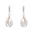 AMOR Ohrring (Ohrhänger) Damen, 925 Silber silber / rosévergoldet (bicolor), Ansicht 3