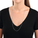 AMOR Halskette Unisex, 925 Silber rhodiniert, Ansicht 2
