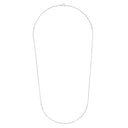 AMOR unisex necklace, rhodium-plated 925 sterling silver, view 4