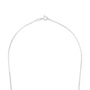 AMOR unisex necklace, rhodium-plated 925 sterling silver, clasp