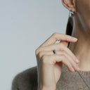 KILIAN KERNER unisex hoop earrings in stainless steel
