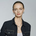 KILIAN KERNER unisex hoop earrings in stainless steel