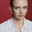 KILIAN KERNER unisex hoop earrings in stainless steel