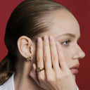 KILIAN KERNER unisex stud earrings in stainless steel