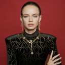 KILIAN KERNER unisex drop earrings in stainless steel