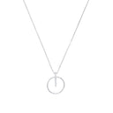 AMOR Halskette Damen, 925 Silber rhodiniert, Zirkonia weiß, Hauptbild