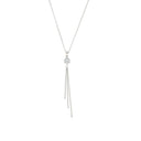 AMOR Halskette Damen, 925 Silber rhodiniert, Zirkonia weiß, Hauptbild