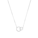 AMOR Halskette Damen, 925 Silber rhodiniert, Zirkonia weiß, Hauptbild