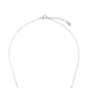 AMOR Halskette Damen, 925 Silber rhodiniert, Zirkonia weiß, Verschluss