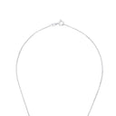 AMOR women's necklace, rhodium-plated 925 sterling silver, clasp