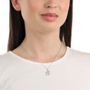 AMOR Halskette Damen, 925 Silber silber / rosévergoldet (bicolor), Motiv Stern, Zirkonia weiß, Ansicht 2
