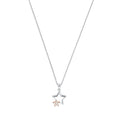 AMOR Halskette Damen, 925 Silber silber / rosévergoldet (bicolor), Motiv Stern, Zirkonia weiß, Hauptbild
