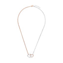 AMOR Halskette Damen, 925 Silber silber / rosévergoldet (bicolor), Motiv Herz, Zirkonia weiß, Ansicht 3