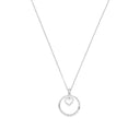 AMOR Halskette Damen, 925 Silber rhodiniert, Motiv Herz, Zirkonia weiß, Hauptbild