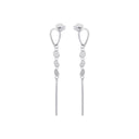 AMOR Ohrring (Ohrhänger) Damen, 925 Silber rhodiniert, Ansicht 4