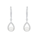 AMOR Ohrring (Ohrhänger) Damen, 925 Silber rhodiniert, Zirkonia weiß, Ansicht 3