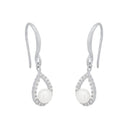 AMOR Ohrring (Ohrhänger) Damen, 925 Silber rhodiniert, Zirkonia weiß, Ansicht 4