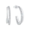 AMOR Ohrring (Ohrstecker) Damen, 925 Silber rhodiniert, Zirkonia weiß, Hauptbild