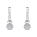 AMOR Ohrring (Creolen) Damen, 925 Silber rhodiniert, Zirkonia weiß, Ansicht 3
