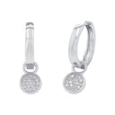 AMOR Ohrring (Creolen) Damen, 925 Silber rhodiniert, Zirkonia weiß, Hauptbild